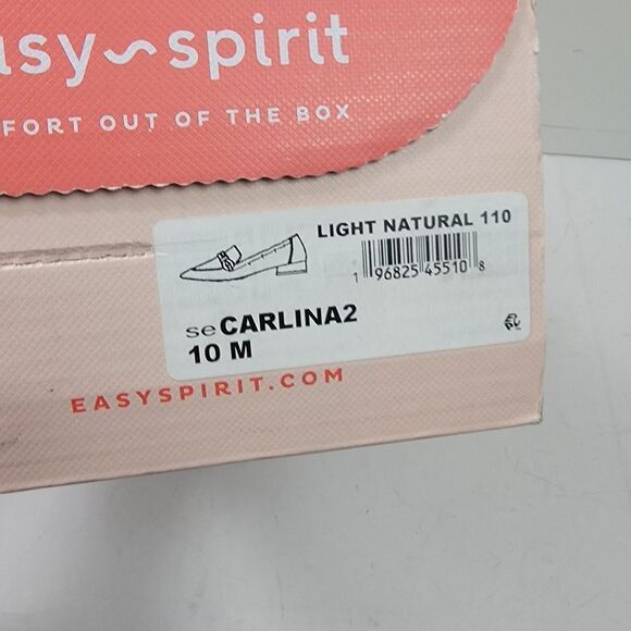 Easy Spirit Eflex Carlina Slip-On Pointy Toe Dress Flats Linen SIZE 10 NIB NWT - Picture 8 of 11